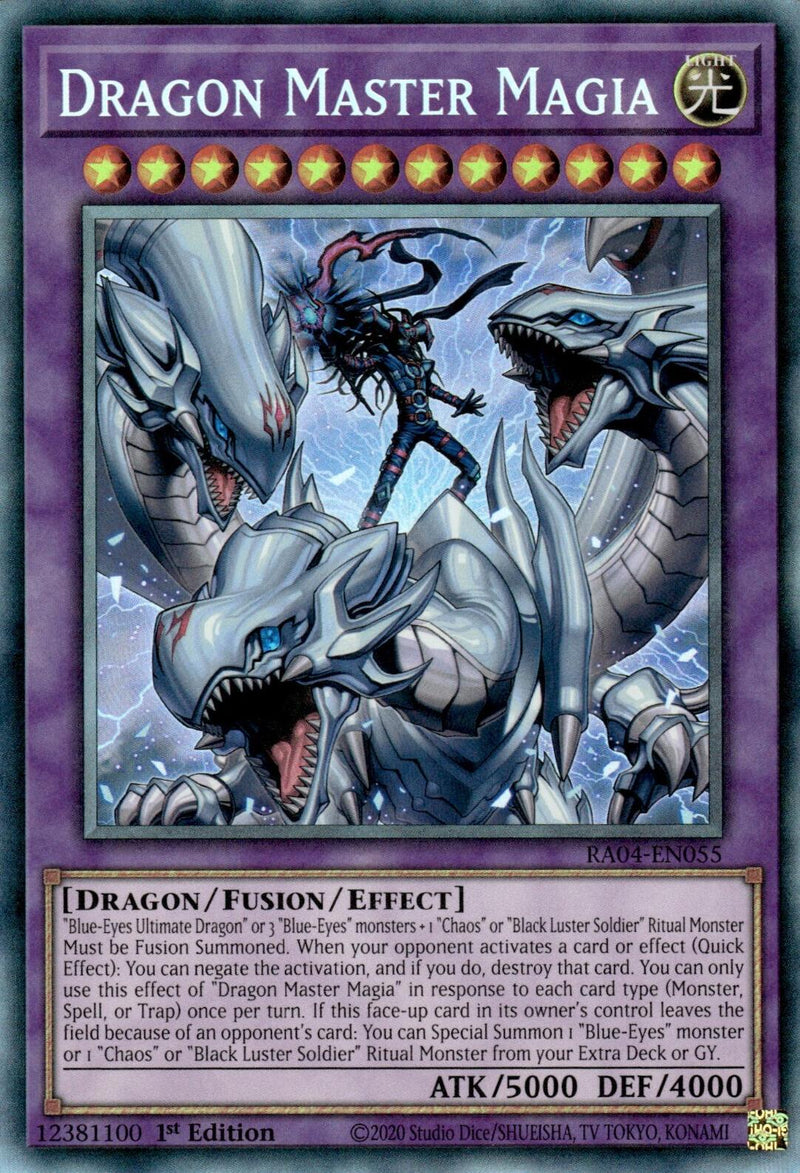 Maître Dragon Magia [RA04-FR055] Collectionneur Rare Prismatique