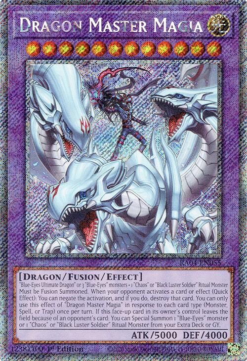 Maître des Dragons Magia [RA04-FR055] Secrète Rare Platine