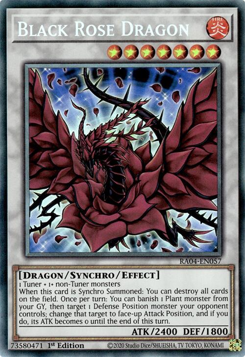 Dragon Rose Noire [RA04-FR057] Collector Rare Prismatique