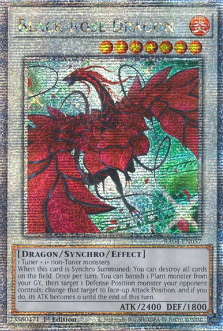 Dragón Rosa Negra (Arte Alternativo) [RA04-EN057] Quarter Century Secret Rare