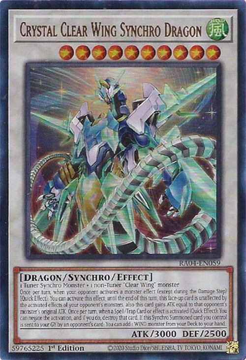 Dragon Synchro Aile de Cristal Claire [RA04-FR059] Ultra Rare