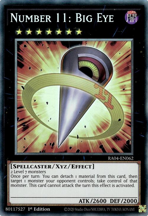 Numéro 11 : Gros-Œil [RA04-EN062] Collector's Rare Prismatique
