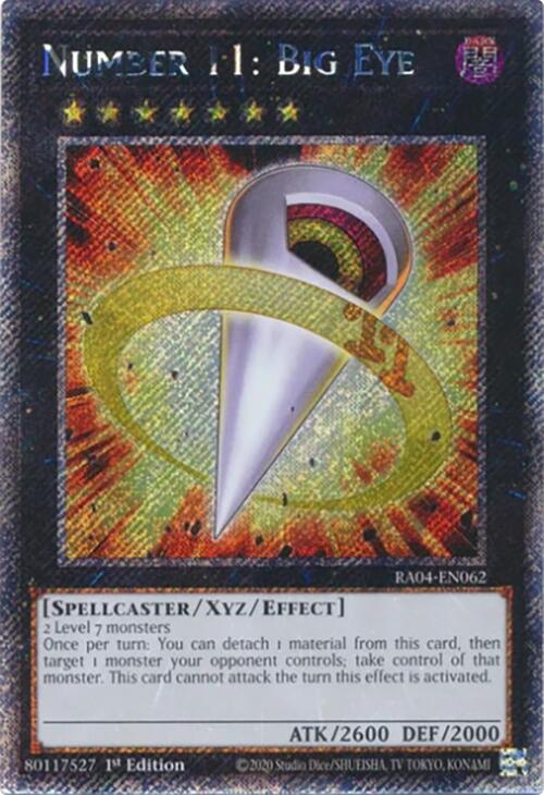 Numéro 11 : Gros Œil [RA04-FR062] Secret Rare Platine