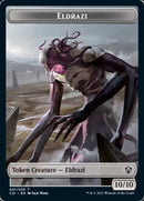 Jeton recto-verso Eldrazi // Champion des Esprits [Jetons Commander 2021]