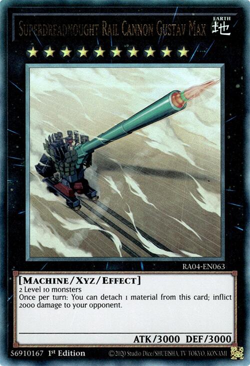 Canon Gustav Max, super cuirassé [RA04-FR063] Prismatic Ultimate Rare