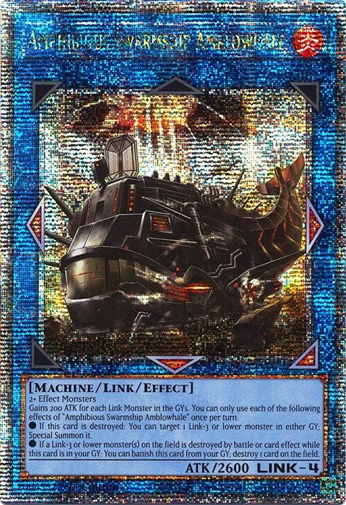 Amphibious Swarmship Amblowhale [RA04-FR077] Quarter Century Secret Rare