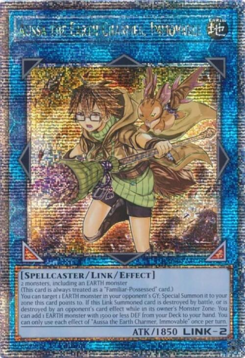 Aussa la charmeuse de la Terre, Immuable [RA04-FR078] Quarter Century Secret Rare