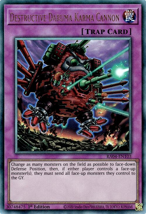 Canon Karma Daruma Destructeur [RA04-FR103] Prismatic Ultimate Rare