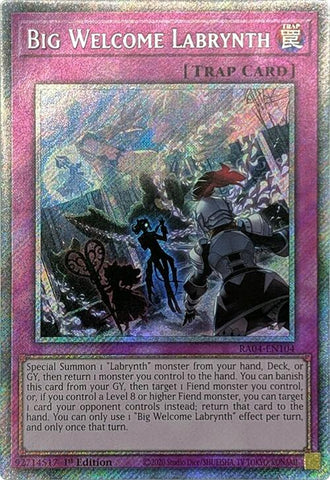 Gran Bienvenida Labrynth [RA04-EN104] Secreta Rara de Platino