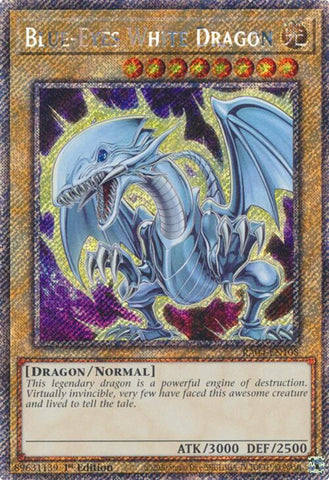 Dragon Blanc aux Yeux Bleus (7e Art) [RA04-FR108] Secret Rare Platine