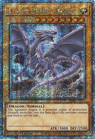 Dragon Blanc aux Yeux Bleus (8e Art) [RA04-FR108] Quarter Century Secret Rare