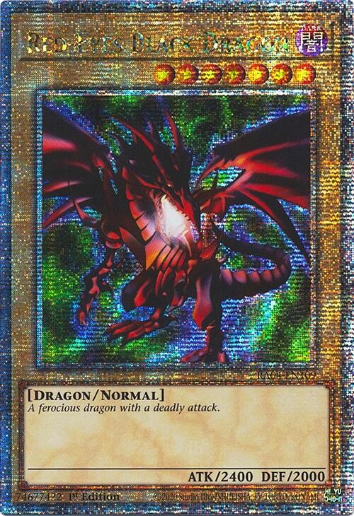 Dragon Noir aux Yeux Rouges (4ème Art) [RA04-FR109] Quarter Century Secret Rare
