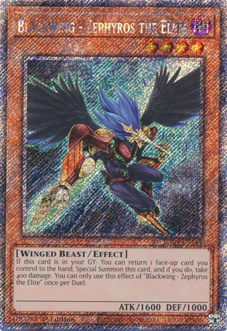 Blackwing - Zephyros el Élite [RA04-EN145] Secreta Rara Platino
