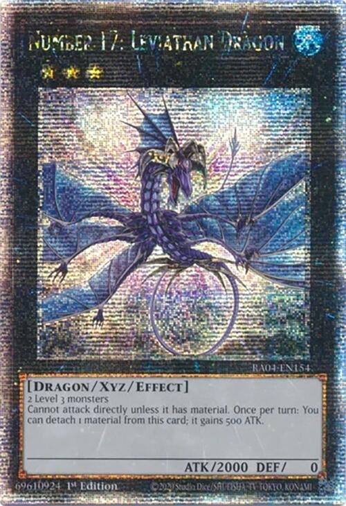 Numéro 17 : Dragon Léviathan [RA04-EN154] Quarter Century Secret Rare
