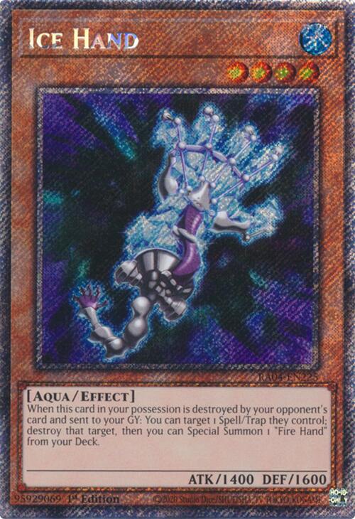 Main de Glace [RA04-FR225] Secrète Rare Platine