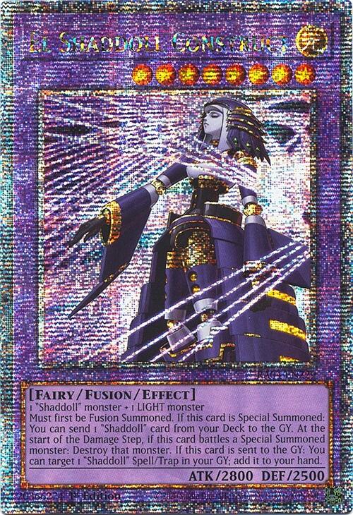 El Shaddoll Construction (Illustration alternative) [RA04-FR229] Quarter Century Secret Rare