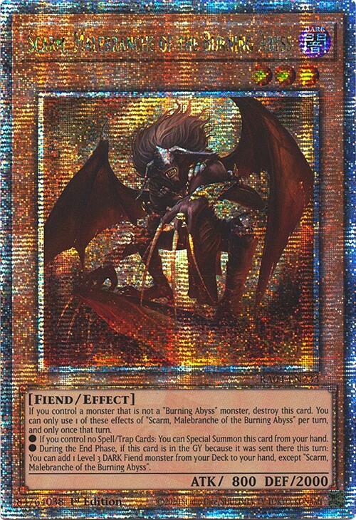 Scarm, Malbranche des Abysses Ardents [RA04-FR233] Quarter Century Secret Rare