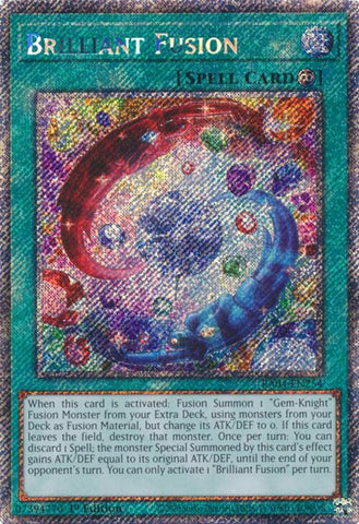 Fusión Brillante [RA04-EN254] Secreta Rara Platino