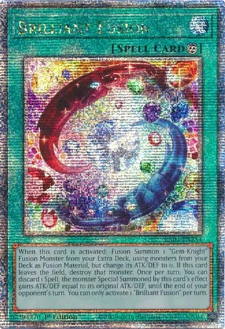 Fusión Brillante [RA04-EN254] Quarter Century Secret Rare