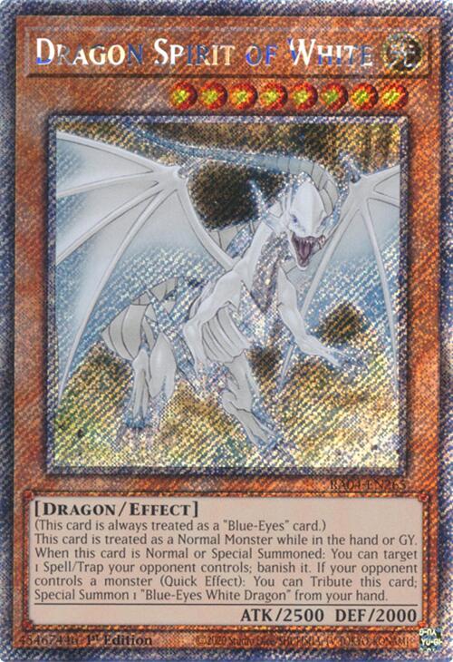 Esprit du Dragon Blanc [RA04-FR265] Secret Rare Platine