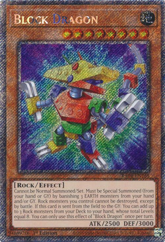 Dragón Bloque [RA04-EN268] Secreta Rara Platino