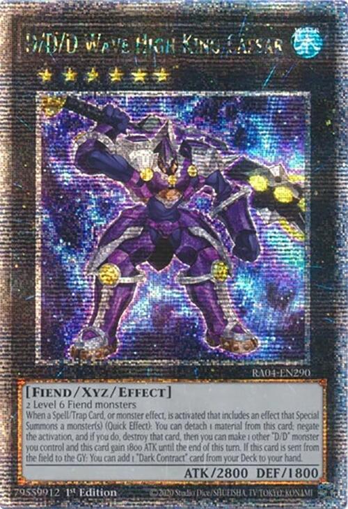 D/D/D Wave High King Caesar [RA04-FR290] Quarter Century Secret Rare