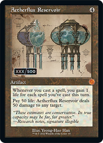 Depósito de Aetherflux (Esquemático retro) (Serializado) [Artefactos retro de La Guerra de los Hermanos]