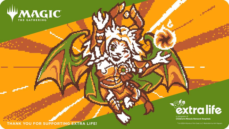 Tapis de jeu – Extra Life 2024 (Ajani en pixels)