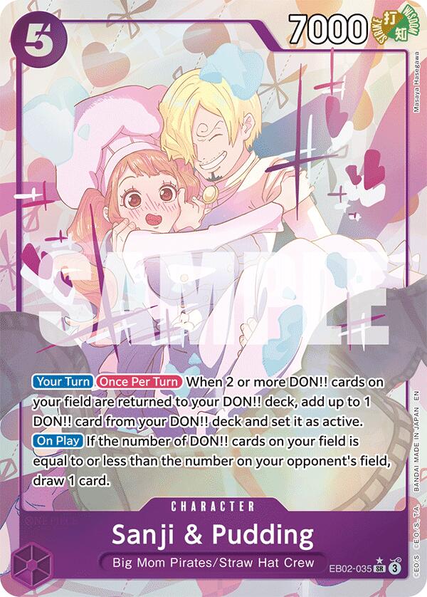 Sanji & Pudding (Illustration alternative) [Extra Booster: Collection Anime 25e Anniversaire]