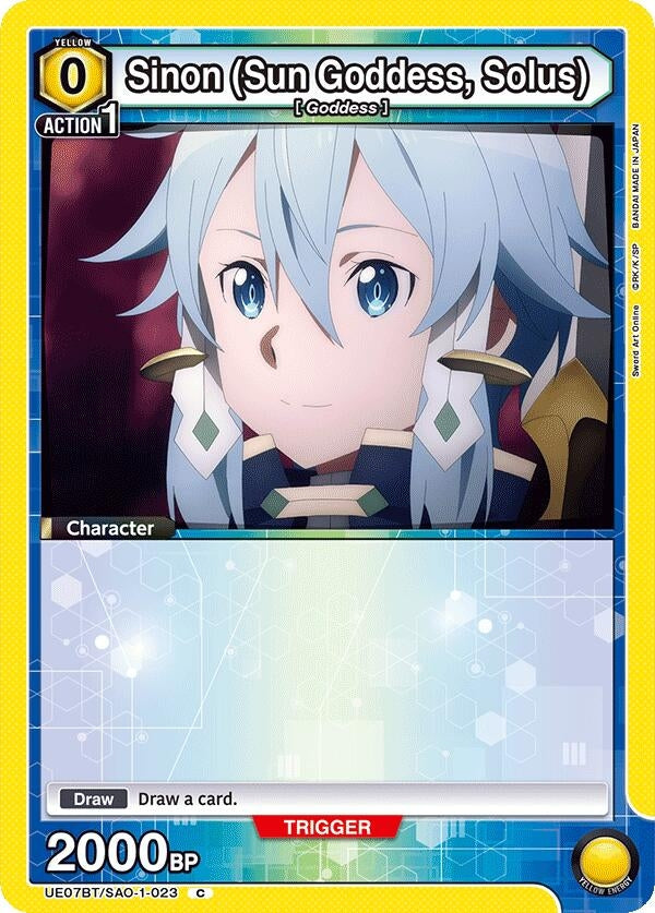 Image for Sinon (Sun Goddess, Solus) (023) (UE07BT/SAO-1-023) (UE07BT) - Union Arena