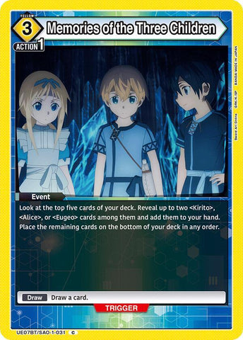 Memories of the Three Children - UE07BT: Sword Art Online (UE07BT)