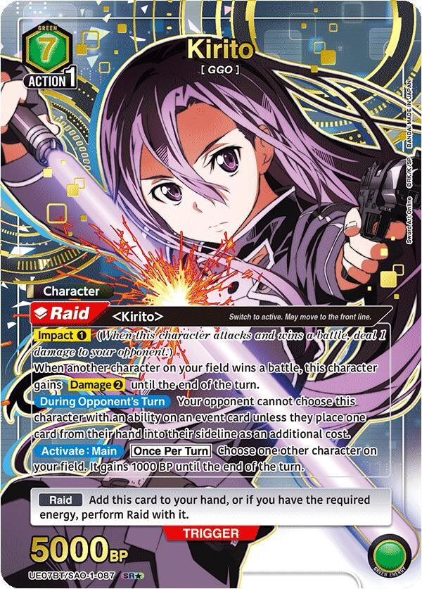 Image for Kirito (087) (SR*) (UE07BT/SAO-1-087) (UE07BT) - Union Arena