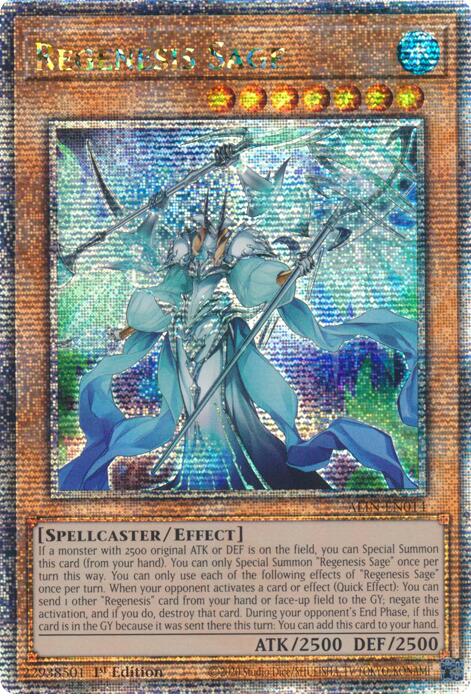 Regenesis Sage [ALIN-FR014] Quarter Century Secret Rare