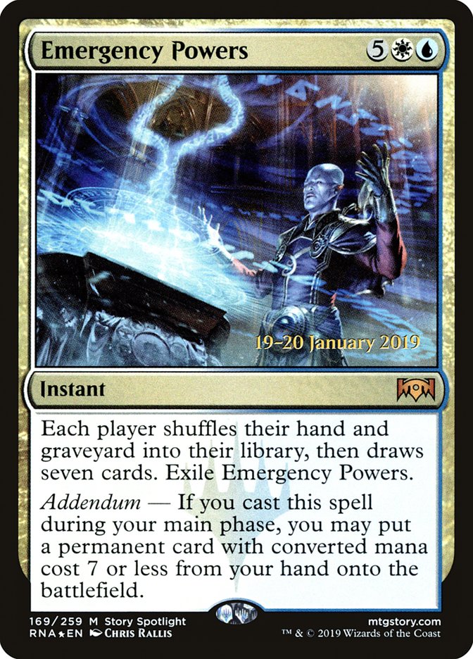 Pouvoirs d'urgence [Prerelease Promos Ravnica Allegiance]