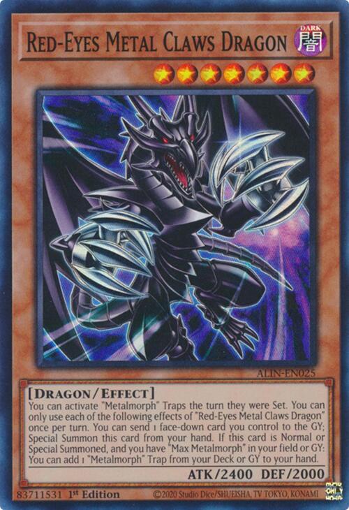 Dragon Griffes Métal aux Yeux Rouges [ALIN-FR025] Super Rare