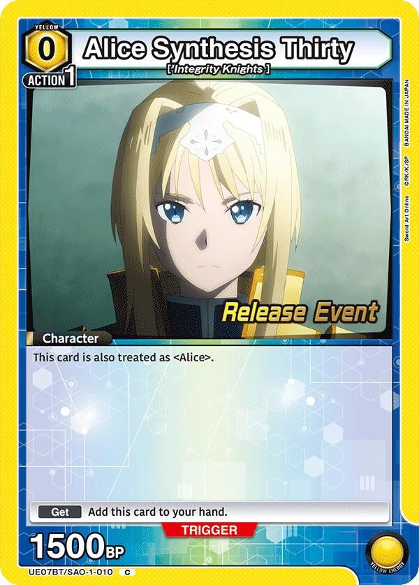 Image for Alice Synthesis Thirty (010) (UE07BT/SAO-1-010) (UE07BT_RE) - Union Arena