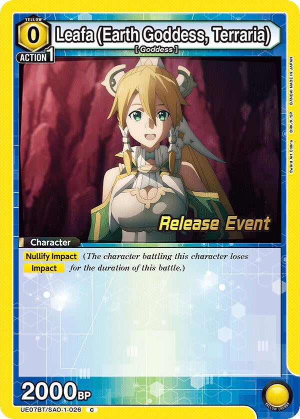 Image for Leafa (Earth Goddess, Terraria) (026) (UE07BT/SAO-1-026) (UE07BT_RE) - Union Arena