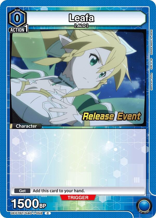 Image for Leafa (058) (UE07BT/SAO-1-058) (UE07BT_RE) - Union Arena