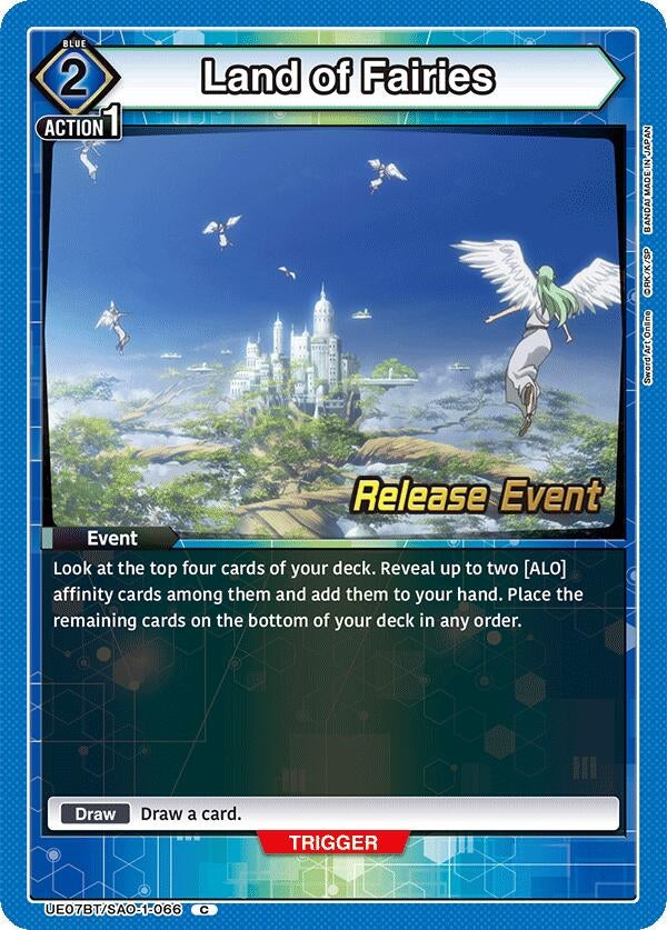 Image for Land of Fairies (UE07BT/SAO-1-066) (UE07BT_RE) - Union Arena
