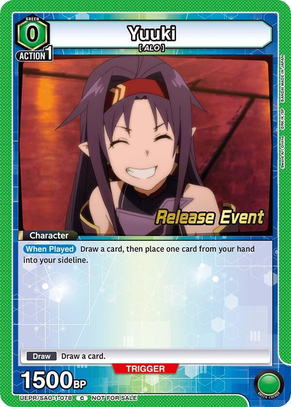 Image for Yuuki (078) (UEPR/SAO-1-078) (UE07BT_RE) - Union Arena
