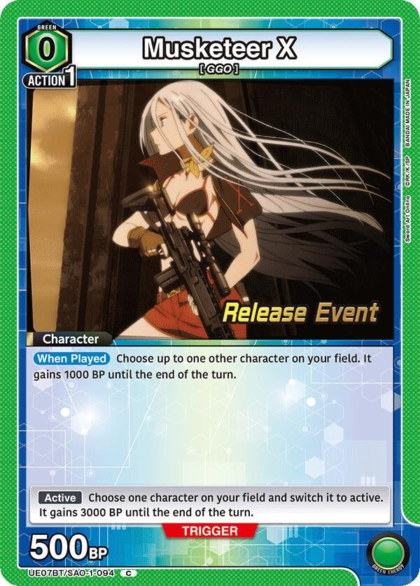 Image for Musketeer X (UE07BT/SAO-1-094) (UE07BT_RE) - Union Arena