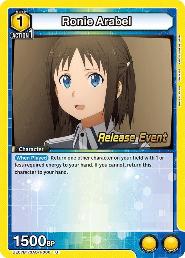Image for Ronie Arabel (UE07BT/SAO-1-006) (UE07BT_RE) - Union Arena
