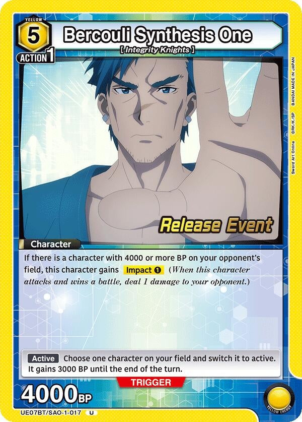 Image for Bercouli Synthesis One (UE07BT/SAO-1-017) (UE07BT_RE) - Union Arena