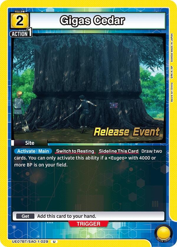 Image for Gigas Cedar (UE07BT/SAO-1-029) (UE07BT_RE) - Union Arena