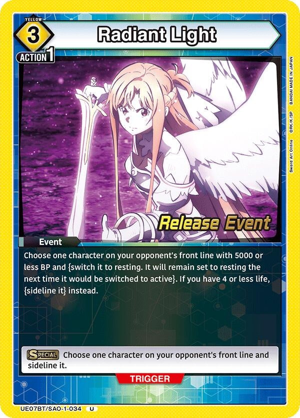 Image for Radiant Light (UE07BT/SAO-1-034) (UE07BT_RE) - Union Arena