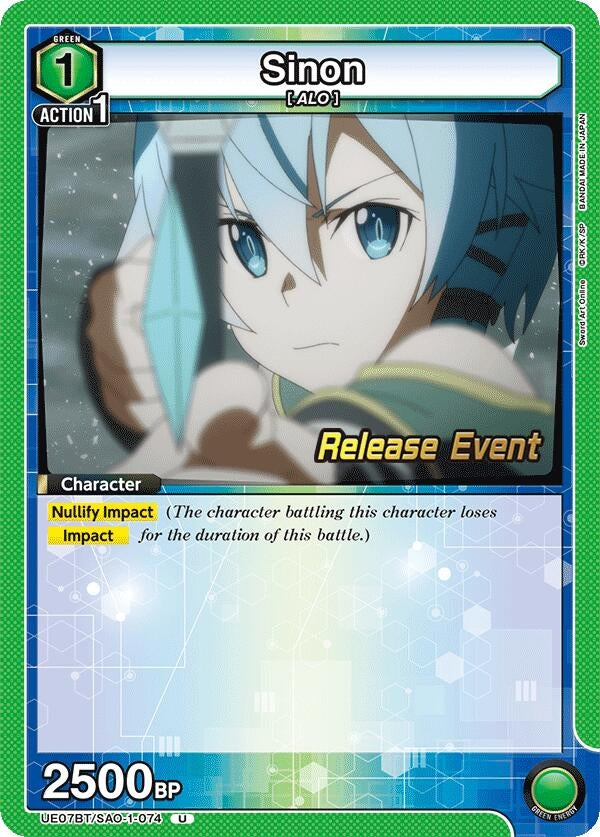 Image for Sinon (074) (UE07BT/SAO-1-074) (UE07BT_RE) - Union Arena