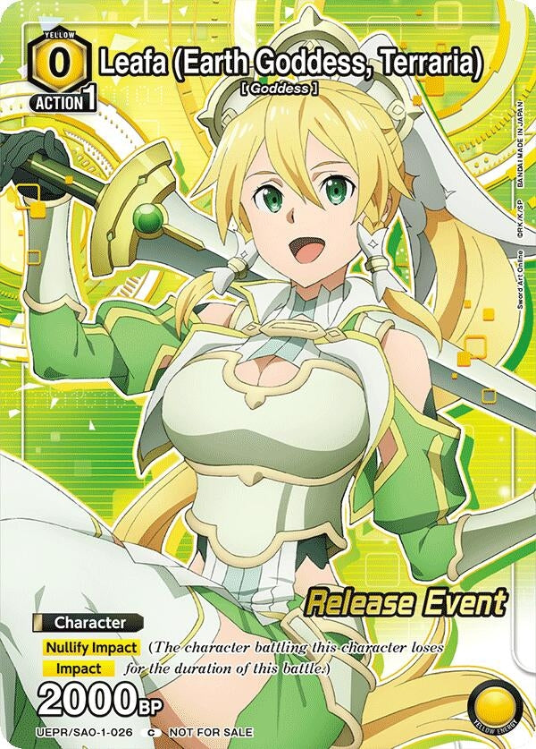 Image for Leafa (Earth Goddess, Terraria) (026) (Release Event Participation) (UE07BT/SAO-1-026) (UE07BT_RE) - Union Arena