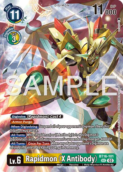 Rapidmon [BT16-101] (X-Antibody) (Pack de Cartes Limité -Billion Bullet-) [Pack de Cartes Limité -Billion Bullet-]