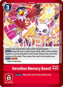 Boost de mémoire Vermillion ! [LM-045] (Pack de cartes limité -Billion Bullet-) [Pack de cartes limité -Billion Bullet-]