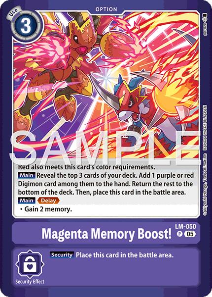 Poussée de mémoire magenta ! [LM-050] (Pack de cartes limité -Billion Bullet-) [Pack de cartes limité -Billion Bullet-]